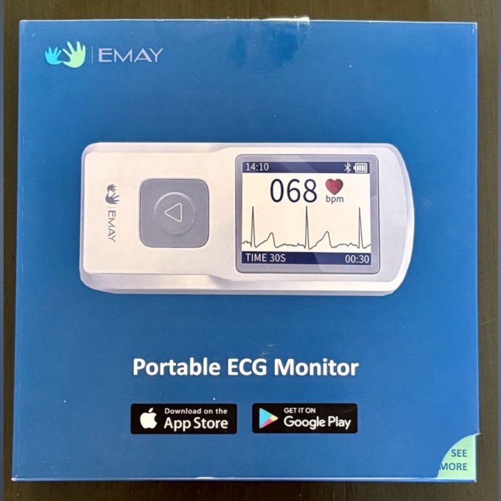 Emay Emg-20 Portable ECG Monitor Heart Performance Tracking Monitoring NIB